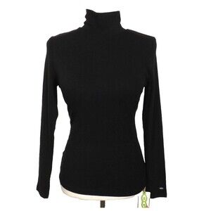 OGL Black Long Sleeve Turtleneck Top-M